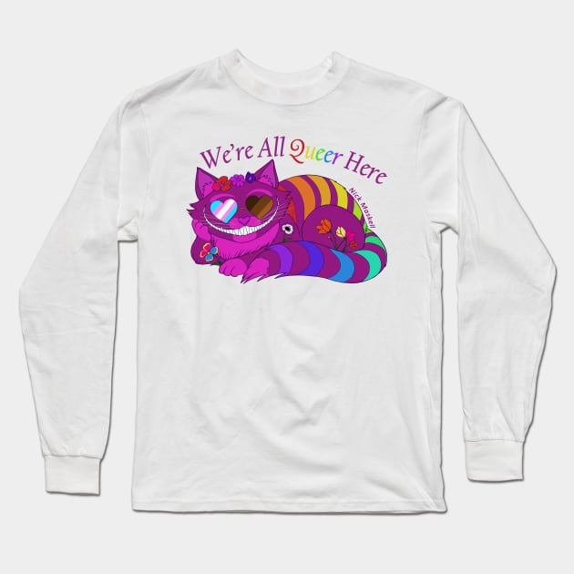 Pride Cheshire Long Sleeve T-Shirt by Nick Maskell Designs